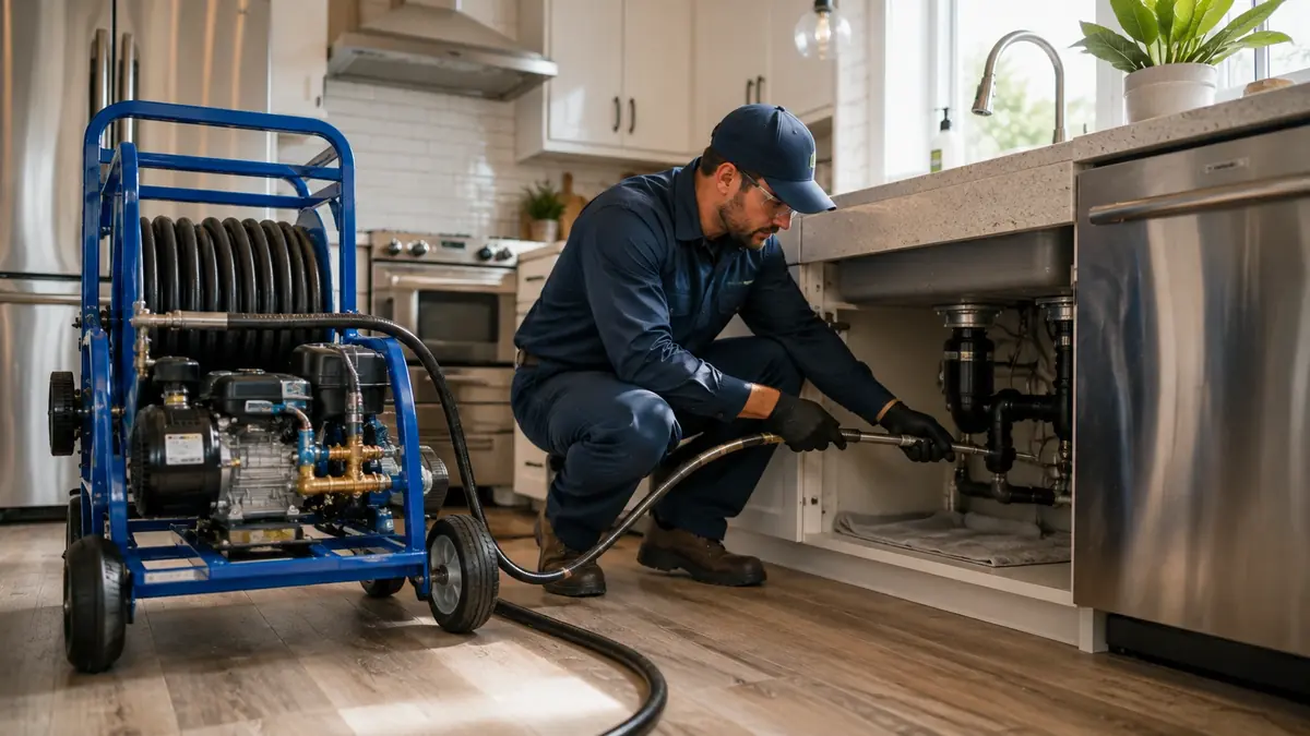 Kitchen Drain Hydro Jetting in Keene